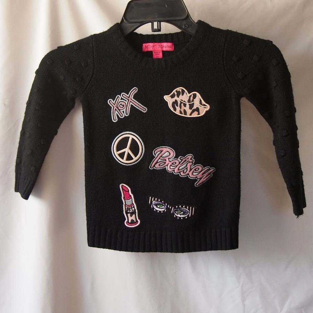 Betsey Johnson Icons Toddler Sweater Size 2T